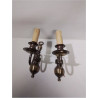 LOT DE 2 APPLIQUES SIMPLES STYLE FLAMAND 