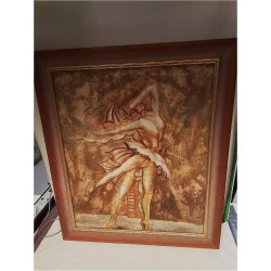 HUILE SUR TOILE DANSEURS...