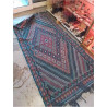 TAPIS LAINE TON BLEU 230X115