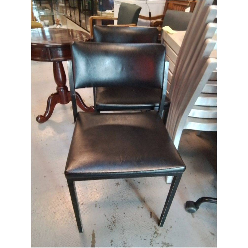 CHAISE VINTAGE SKAI NOIR