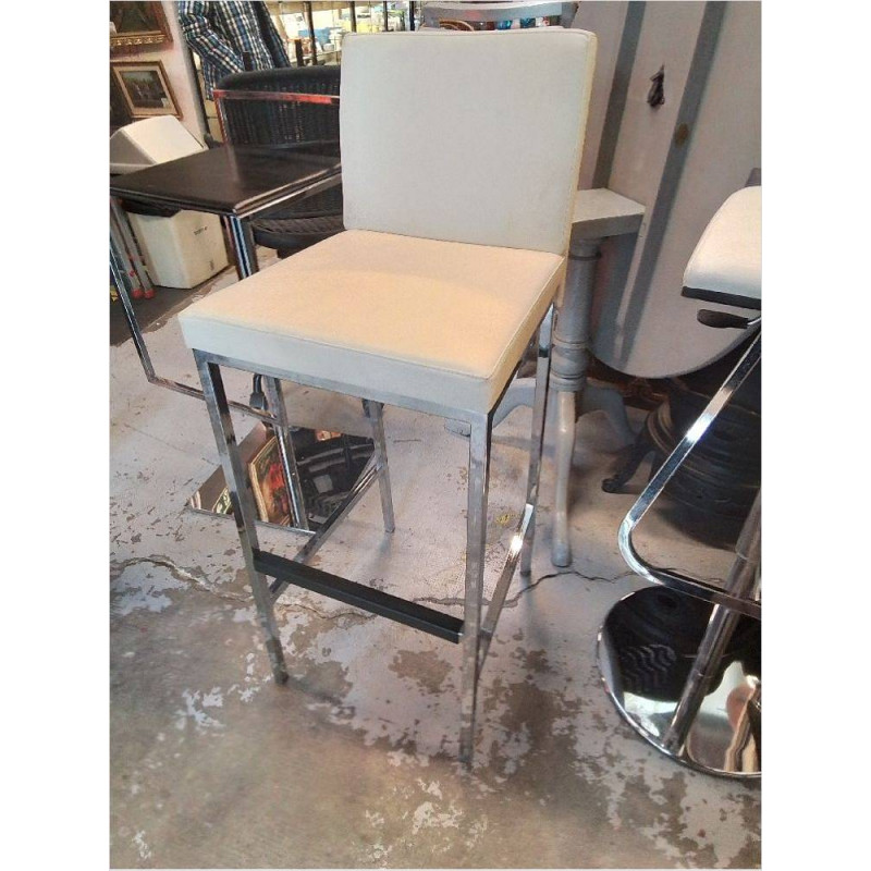 TABOURET DE BAR SKAI BEIGE 