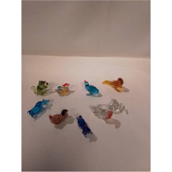 LOT FIGURINES CRISTAL 