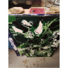 HUILE SUR TOILE ABSTRAITE TONS VERTS