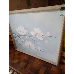 HUILE SUR TOILE MAGNOLIAS...