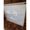 HUILE SUR TOILE MAGNOLIAS GRAND MODÈLE SIGNÉE 