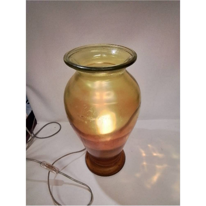 LAMPE A POSER VERRE JAUNE