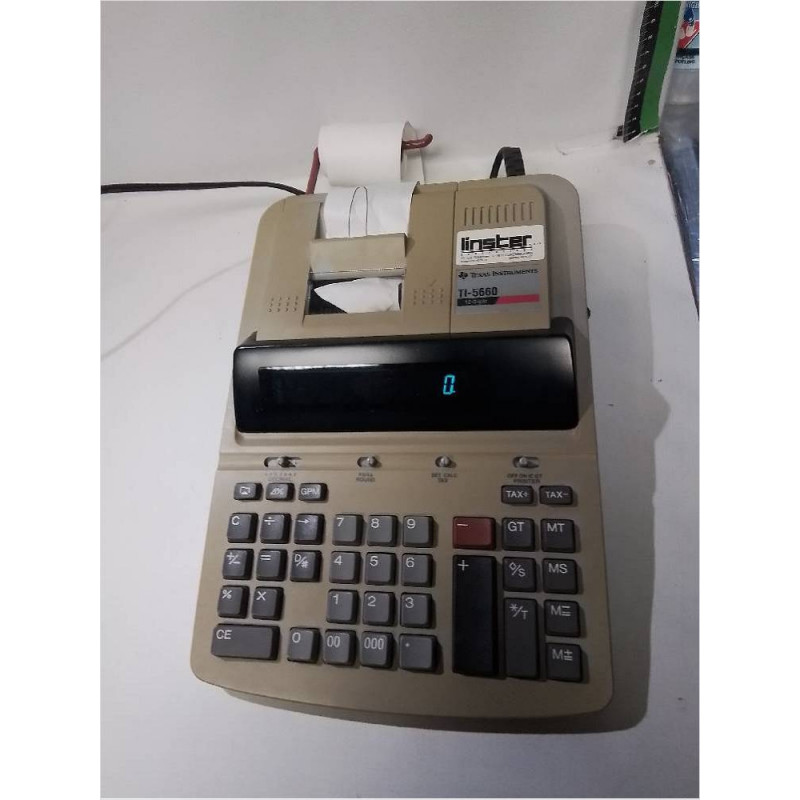 CALCULATRICE DE BUREAU A ROULEAU TEXAS INSTRUMENTS 