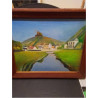 HUILE SUR PANNEAU SIGNÉE 