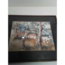 AQUARELLE SIGNÉE ARTISTE...