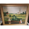 HUILE SUR TOILE VOILIERS JOSY SCHAUSS