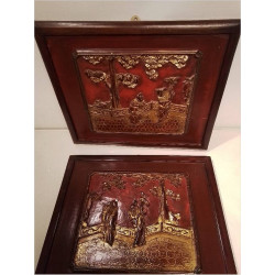PLAQUE DECO BOIS CHINOISE