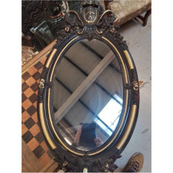 MIROIR OVALE ANCIEN 