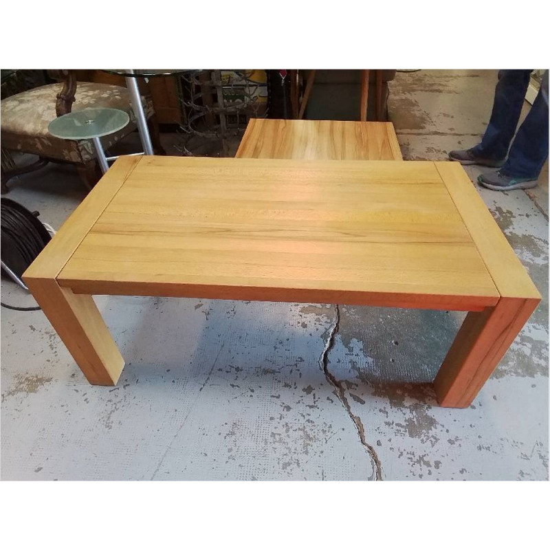 TABLE BASSE HETRE MASSIF 