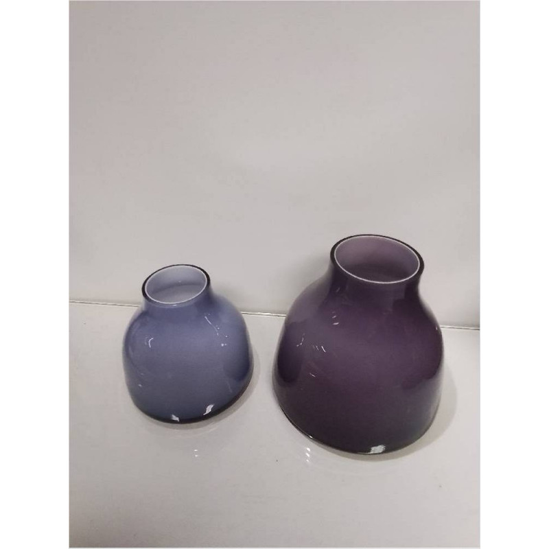 LOT DE 2 VASES MAUVE