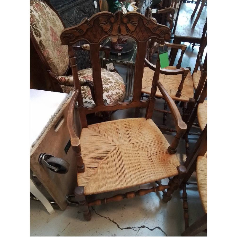 FAUTEUIL ASSISE PAILLEE 