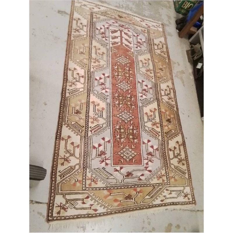 TAPIS ORIENT BRUN BLEU 125X220