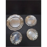 LOT DE PLATS MÉTAL ARGENTÉ 