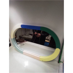 MIROIR OVALE MULTICOLORE 