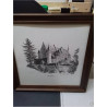 LITHOGRAPHIE CHÂTEAU LUXEMBOURGEOIS 