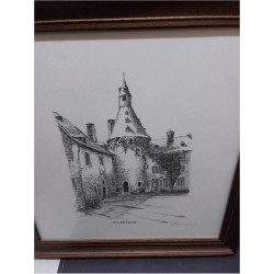 LITHOGRAPHIE CHÂTEAU LUXEMBOURGEOIS 