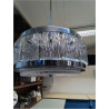 LUSTRE VINTAGE A FACETTES ET CHROME 