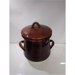 POT CÉRAMIQUE BRUN