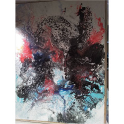 TABLEAU ACRYLIQUE POURING 