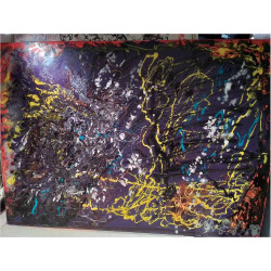 TABLEAU ACRYLIQUE POURING 