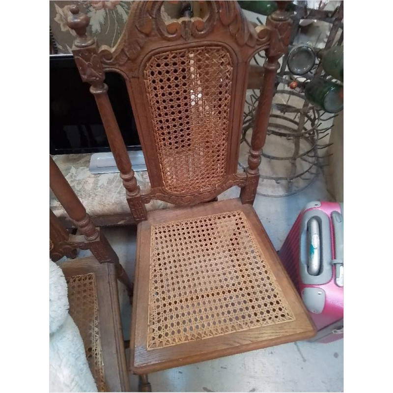 LOT 4 CHAISES CANNAGE 
