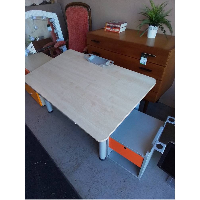 BUREAU RÉGLABLE ENFANT ORGO + CAISSON 