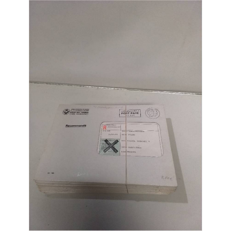 LOT ENVELOPPES TIMBRES LUXEMBOURG 