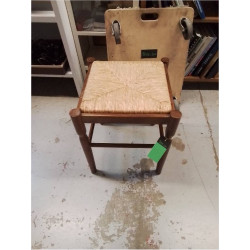 TABOURET BOIS ET PAILLAGE 