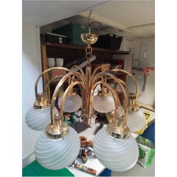 LUSTRE LAITON 6 FEUX