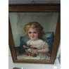 TABLEAU ENCADREMENT DORÉ DECO FILLETTE 