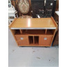 MEUBLE TV VINTAGE 2 PORTES COULISSANTES 