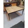 TABLE METAL ET BOIS MODERNE 
