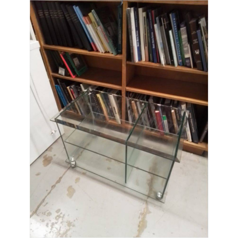 MEUBLE TV HI-FI EN VERRE 