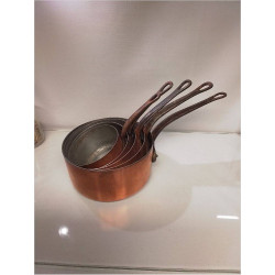 LOT DE CASSEROLES  CUIVRE 