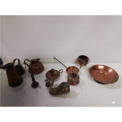 LOT DE MINIATURES CUIVRE...