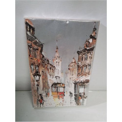 HUILE SUR TOILE TRAMWAY...