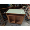 MEUBLE VINTAGE D’APPOINT A ROULETTES 