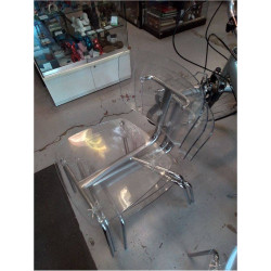 LOT DE 4 CHAISES DESIGN SLIDE BY MATTEO THUNSEGIS