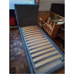 LIT COFFRE + SOMMIER 90X200