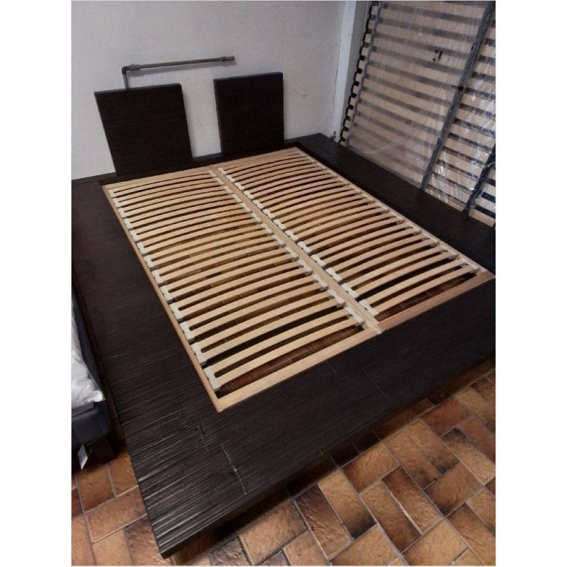 LIT MODERNE EN BOIS STYLE JAPONAIS 160X200