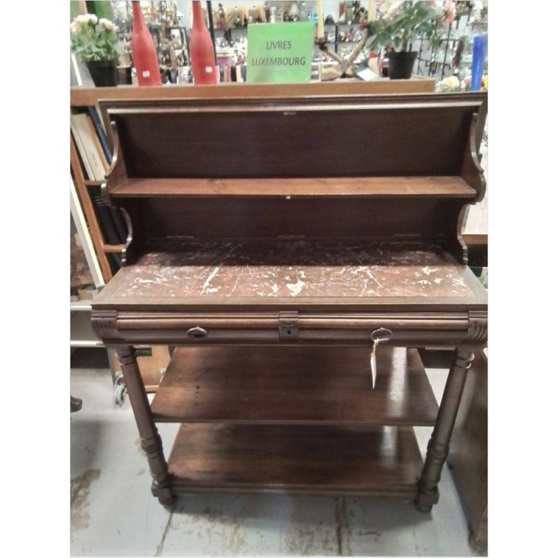 CONSOLE DESSUS MARBRE PLATEAU AMOVIBLE 