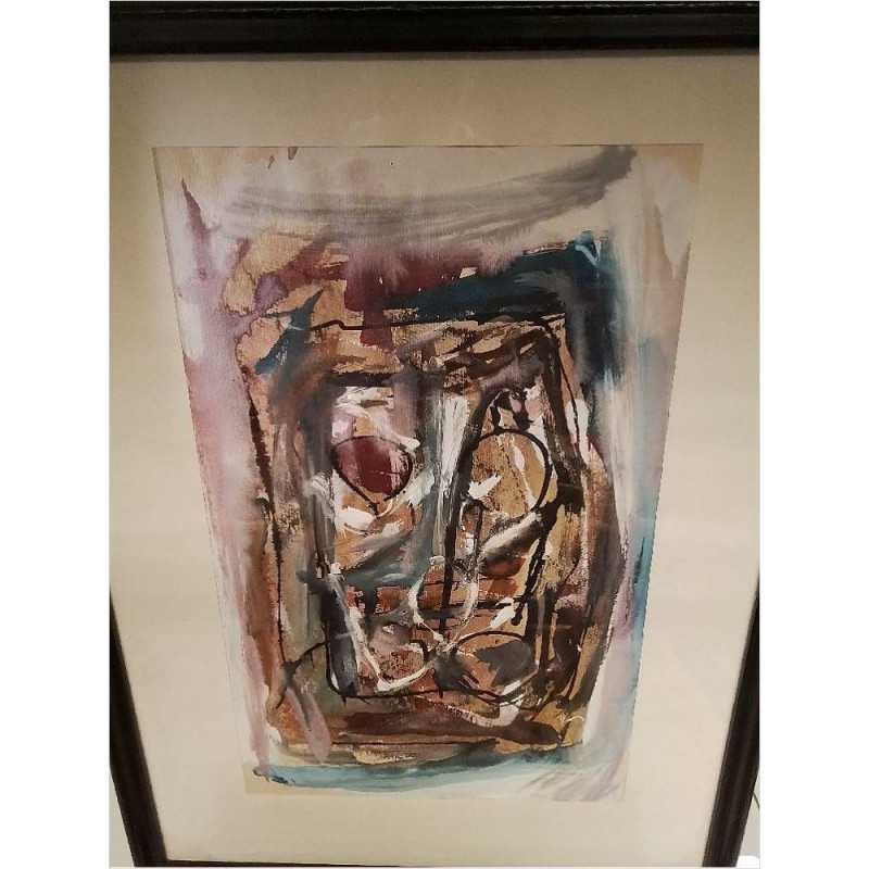 PEINTURE ABSTRAITE SIGNEE