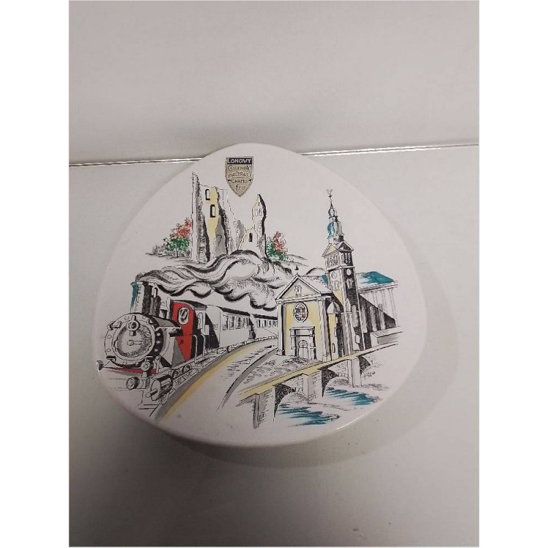 ASSIETTE DECO LONGWY GRAND FEU BLANC HESPERANGE