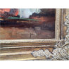 HUILE SUR TOILE JEAN WACHS CADRE DORÉ 