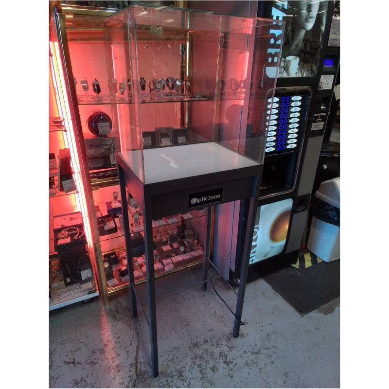 PRÉSENTOIR ÉLECTRIFIÉ VERRE ET METAL 