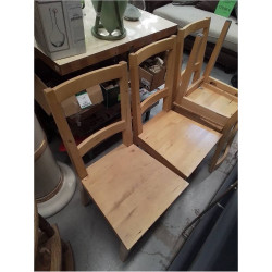 LOT 4 CHAISES BOIS CLAIR 